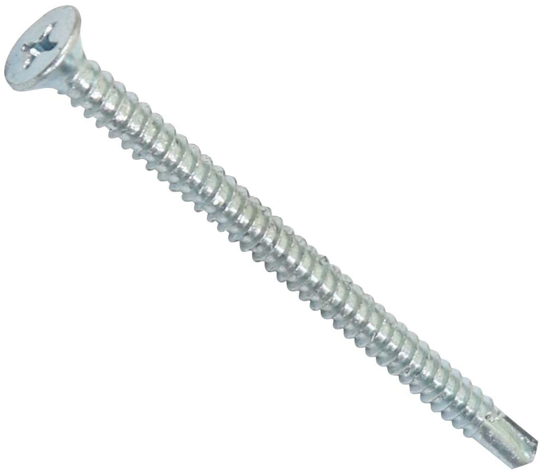 AERZETIX - C44710 - Satz von 100 Blechschrauben selbstbohrenden Ø4.8x80mm mit senkkopf - DIN 7504 P