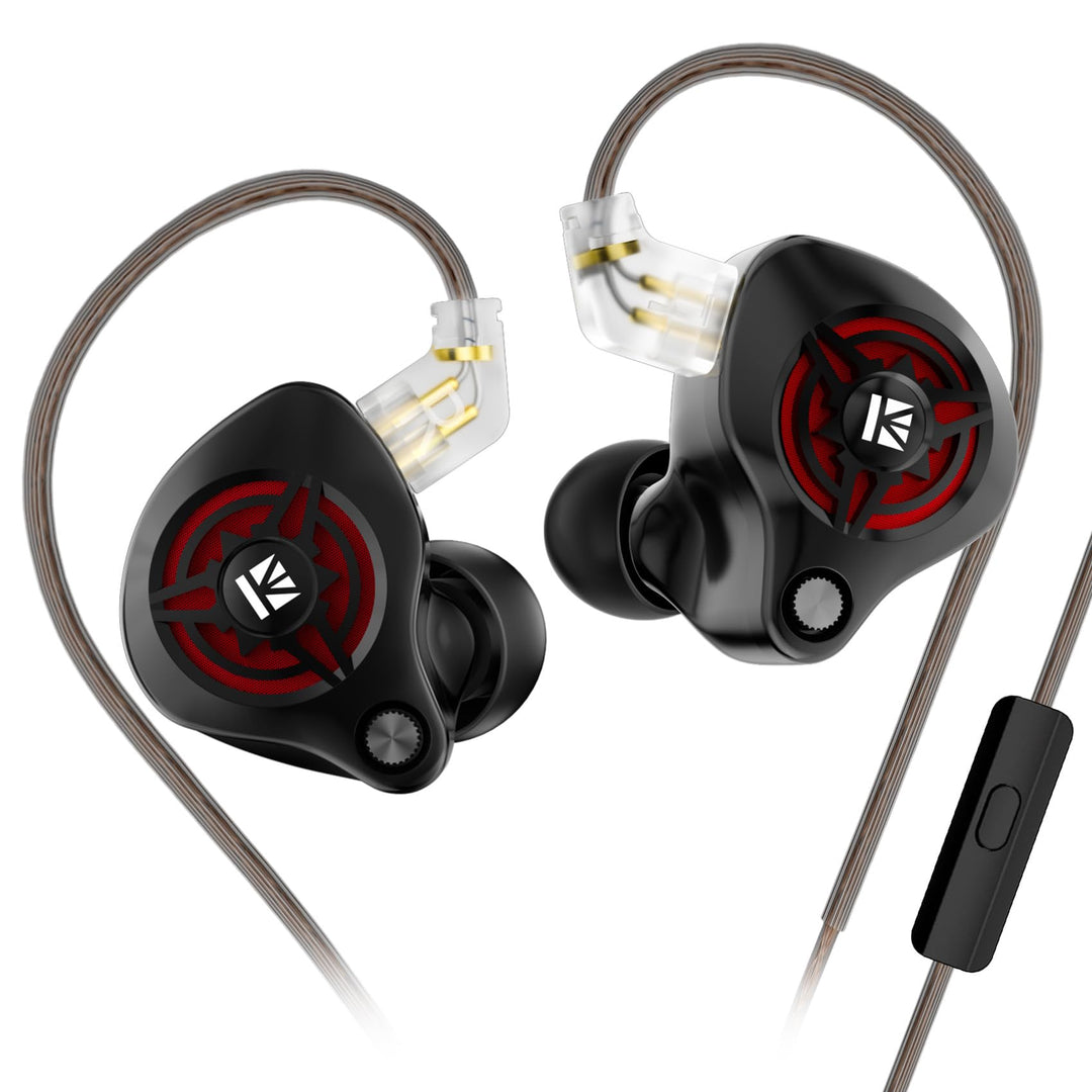 Yinyoo KBEAR BK1 Gaming-Kopfhörer mit Mikrofon, 10mm Dynamic Driver Gaming-Ohrhörer für FPS-Spieler,