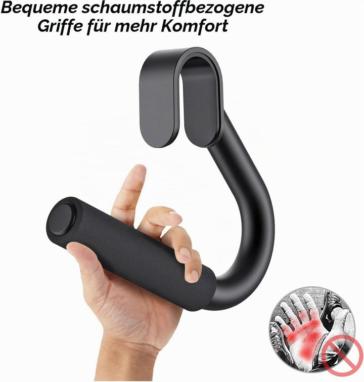 SELEWARE Multifunktionaler Griff Hadles, robustes Stahlrohr, Neturalgriff, Klimmzuggriffbefestigunge