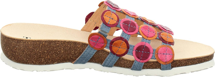 Think! Damen Julia Nachhaltige Zehentrenner 37 EU 8000 Denim Kombi, 37 EU 8000 Denim Kombi