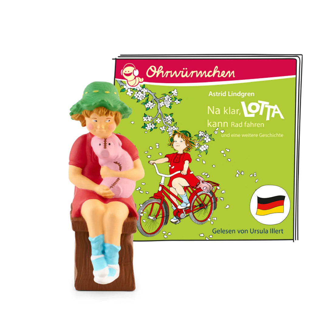 tonies Hörfiguren für Toniebox, Astrid Lindgren: Lotta – NA klar, Lotta kann Radfahren/Lotta zieht u