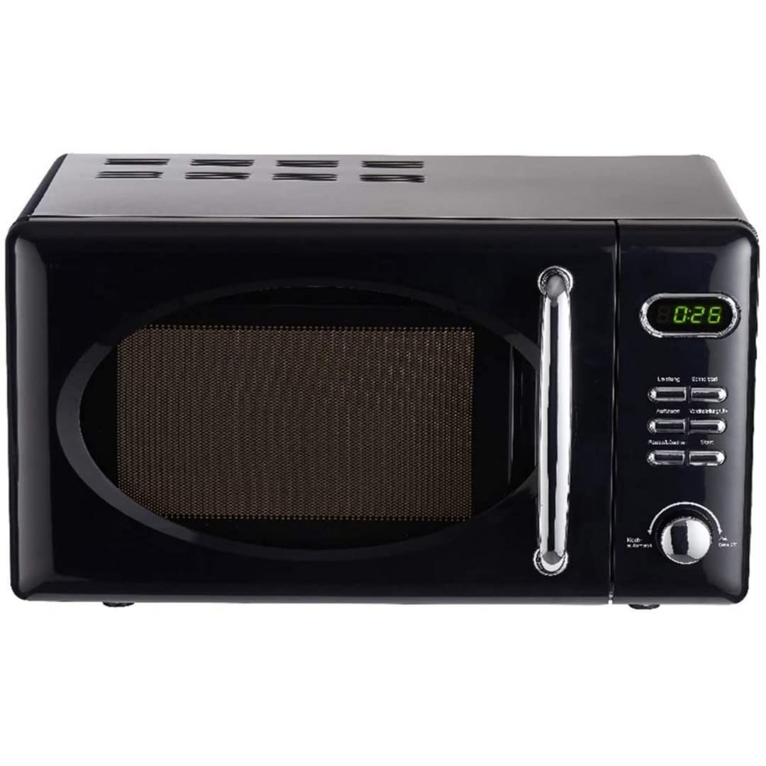 Wolkenstein Retro Stand Mikrowelle WMW720 SC I 700W Mikrowellenleistung I 20L Garraum I5 Leistungsst