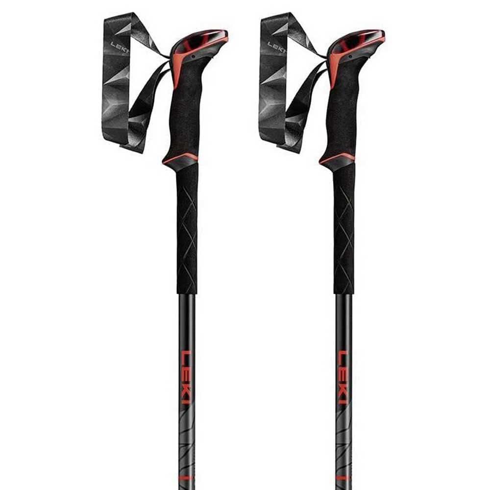 LEKI Makalu Stöcke bright red-black-dk anthracite 110 - 145 cm, bright red-black-dk anthracite 110 -