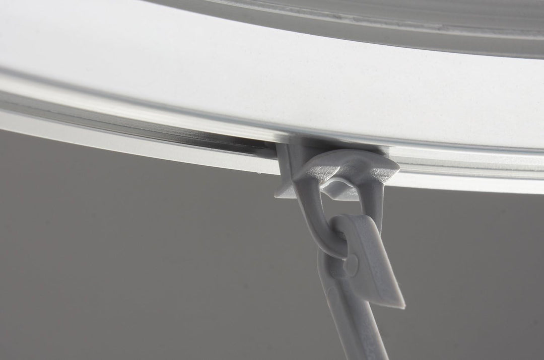 RIDDER 52500 Duschvorhangschiene, Duschvorhangstange, ca. 90 x 90 x 90 cm, Aluminium, verchromt 90x9