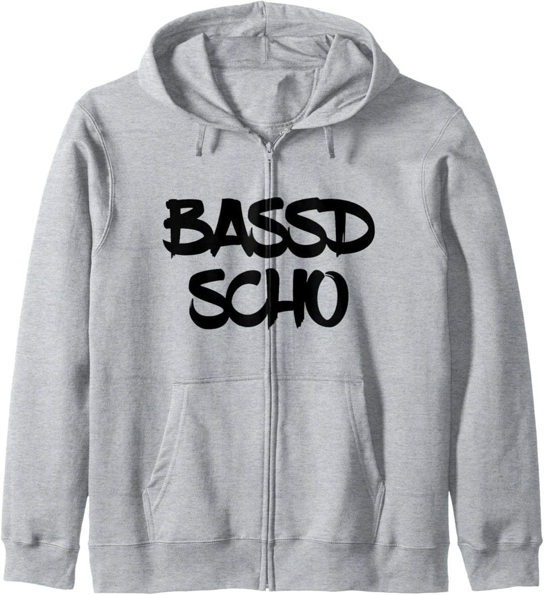 Cooles Bassd scho Design für (fränkische) Bassisten Kapuzenjacke