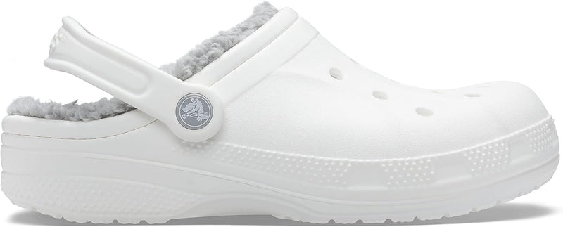 Crocs Unisex Ralen Lined Clog Holzschuh 45/46 EU White Light Grey, 45/46 EU White Light Grey