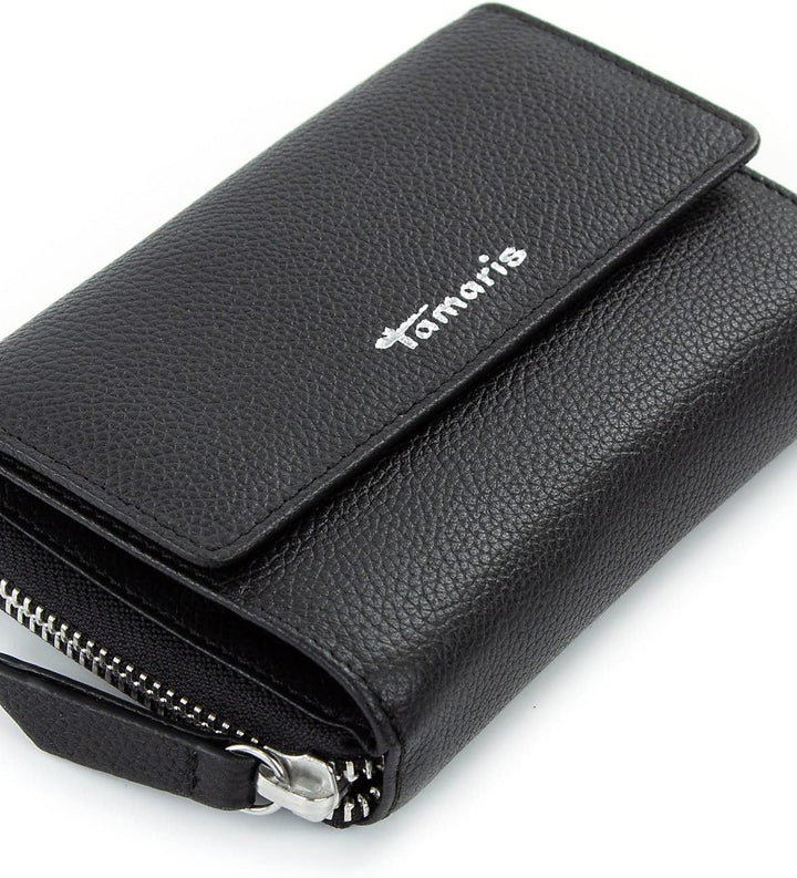 Tamaris Geldbörse TAS Amanda 50007 Damen Geldbörsen Uni Black 100 Einheitsgrösse Black 100, Einheits