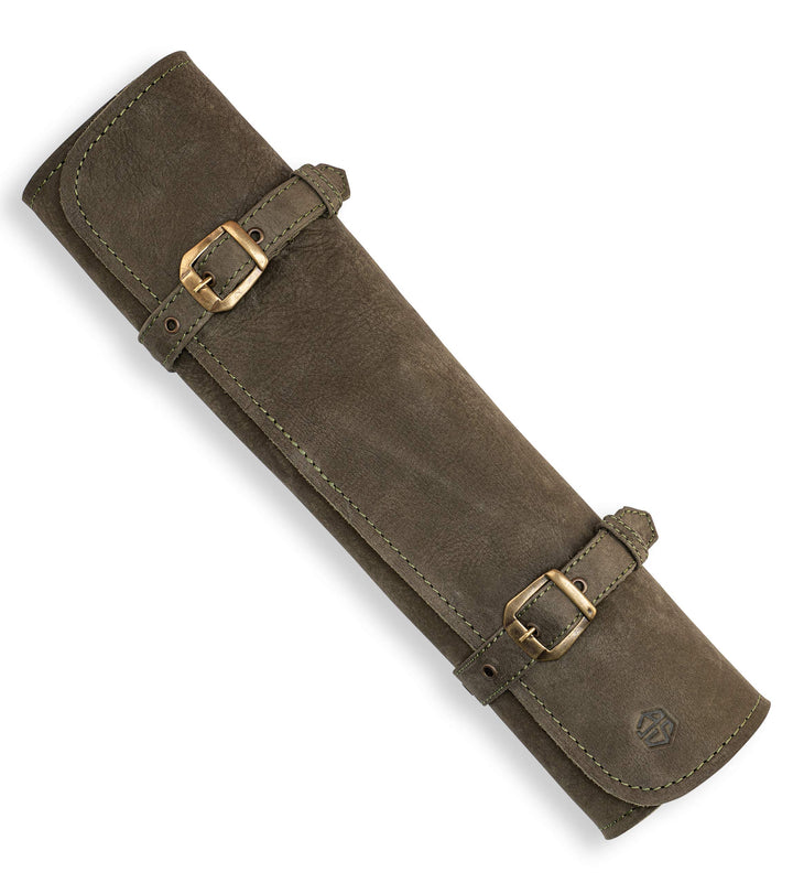 Angus Stoke Messertasche Leder Köche 7-Fach Echt-Leder Kochmesserrolle gross – Messer Tasche Kochmes