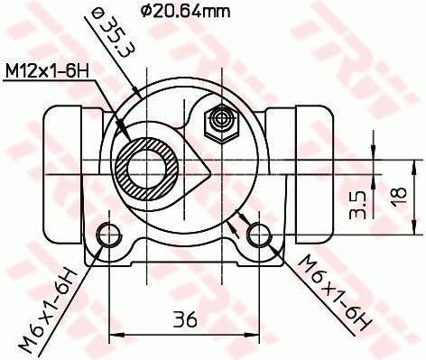 TRW GSK1250 Bremsbackensatz