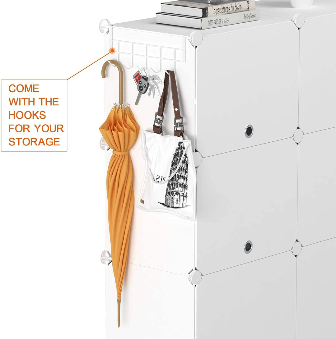 HOMIDEC Schuhregal, 7-stufiger Schuhschrank Kunststoff-Schuhregale Organizer für Schrank Flur Schlaf