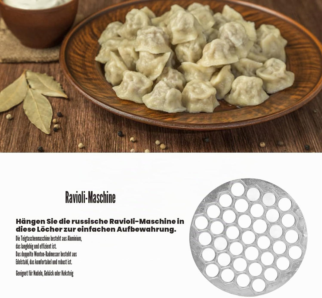 Pelmeni-Maker, Pelmeni-Maker, Edelstahl-Metallform für Knödel, Ravioli-Maker, Knödelform, Fleischknö