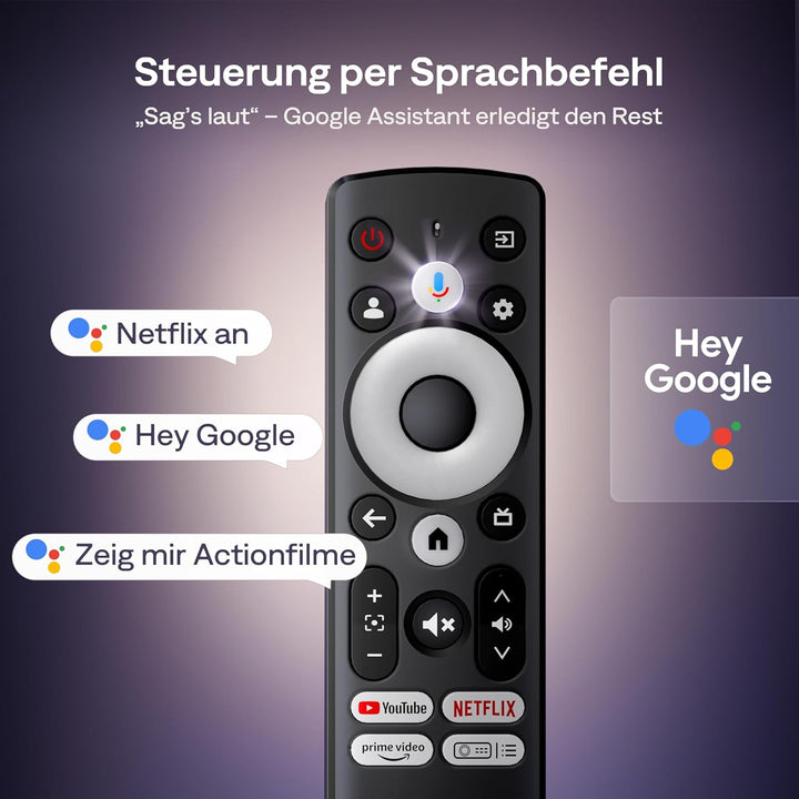 Aurzen Eazze D1G Beamer mit offiziellem Google TV, Smart Beamer 4K unterstützt Full HD 1080P, DoIby