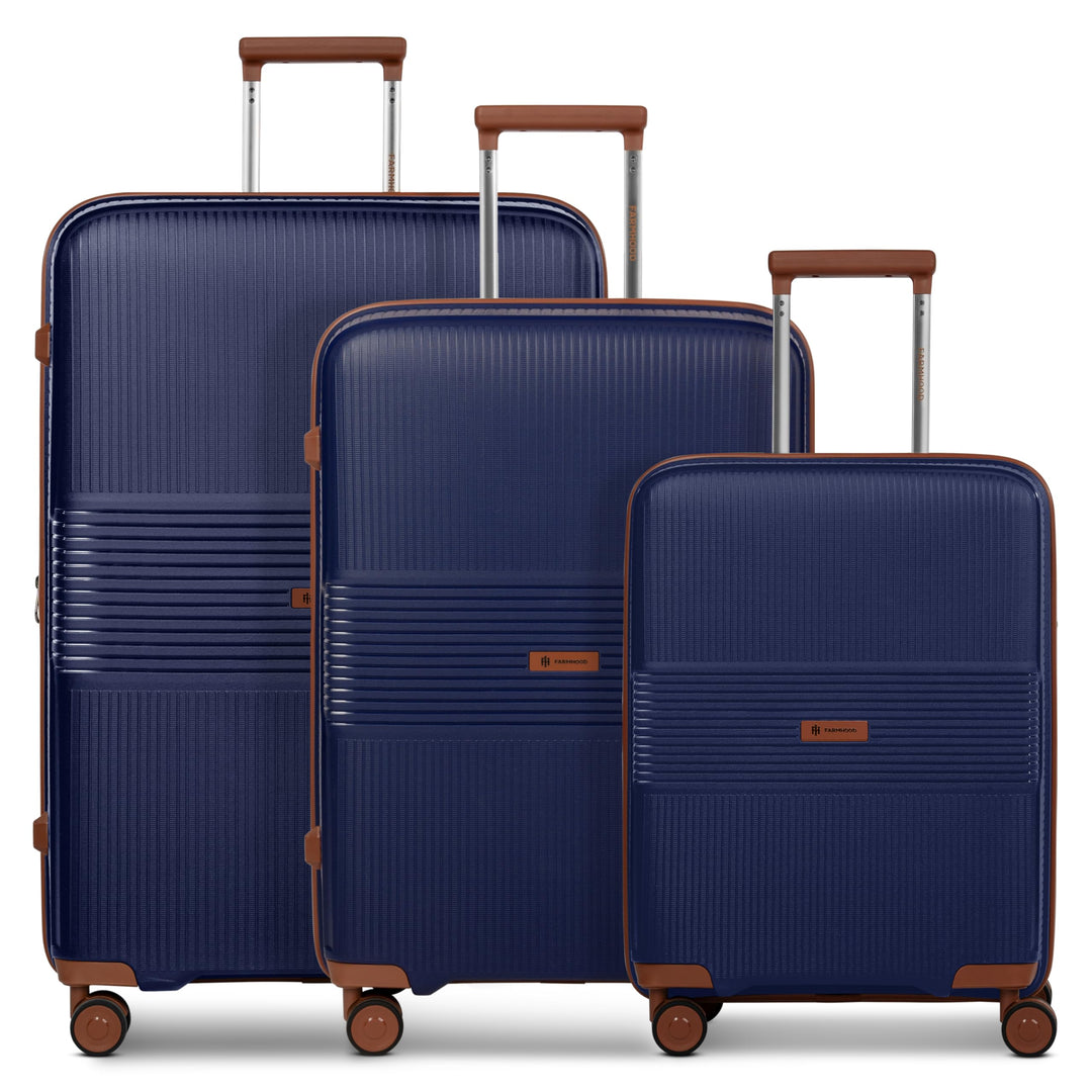 Eco Edition nachhaltiges Hartschalen Koffer-Set 3-teilig | Trolleys mit Dehnfalte erweiterbar um 6 c