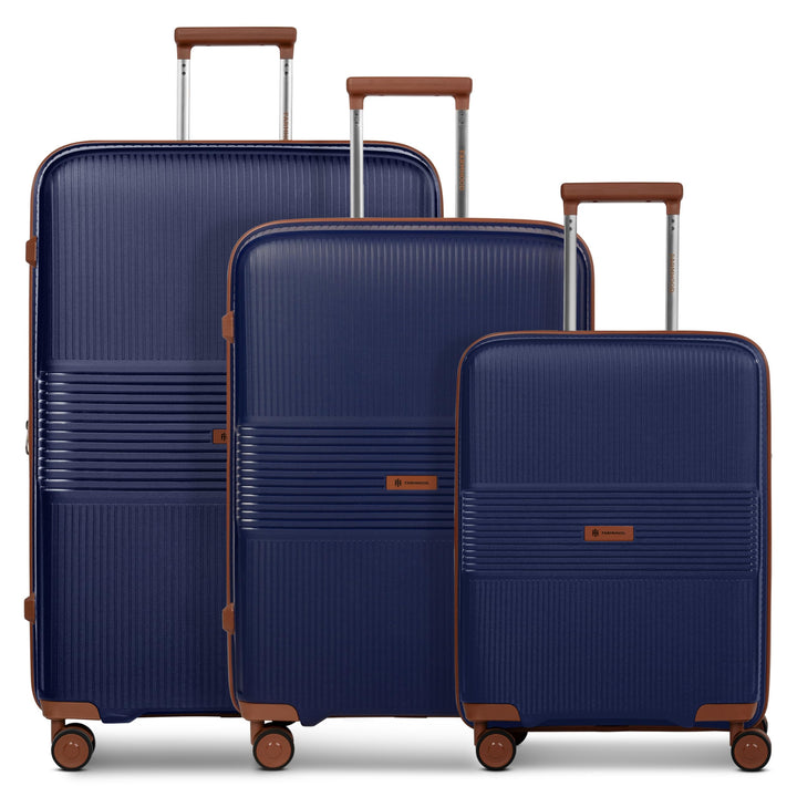 Eco Edition nachhaltiges Hartschalen Koffer-Set 3-teilig | Trolleys mit Dehnfalte erweiterbar um 6 c