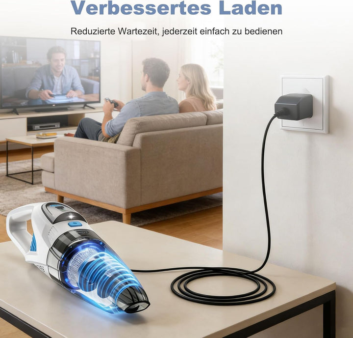 Ladekabel Kompatibel mit ‎Topipop GV09 Handstaubsauger Ladegerät für Leichter Autostaubsauger für Ti