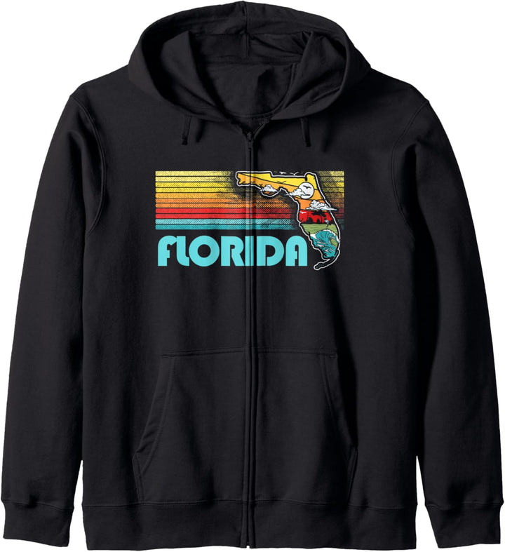 Vintage Florida Nature & Outdoors Retro Graphic Kapuzenjacke