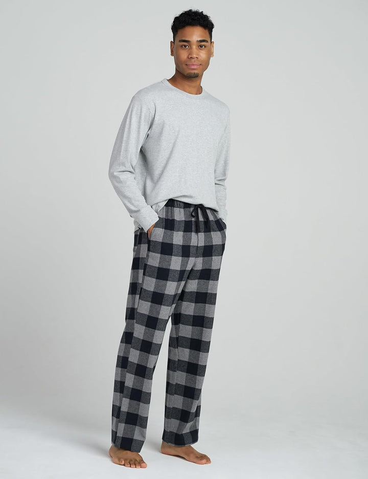 LAPASA Herren Pyjama-Set Schlafanzugset (Extra Warm Flecce Set M129, Wärmer Flanell Set M95, Warm Fl