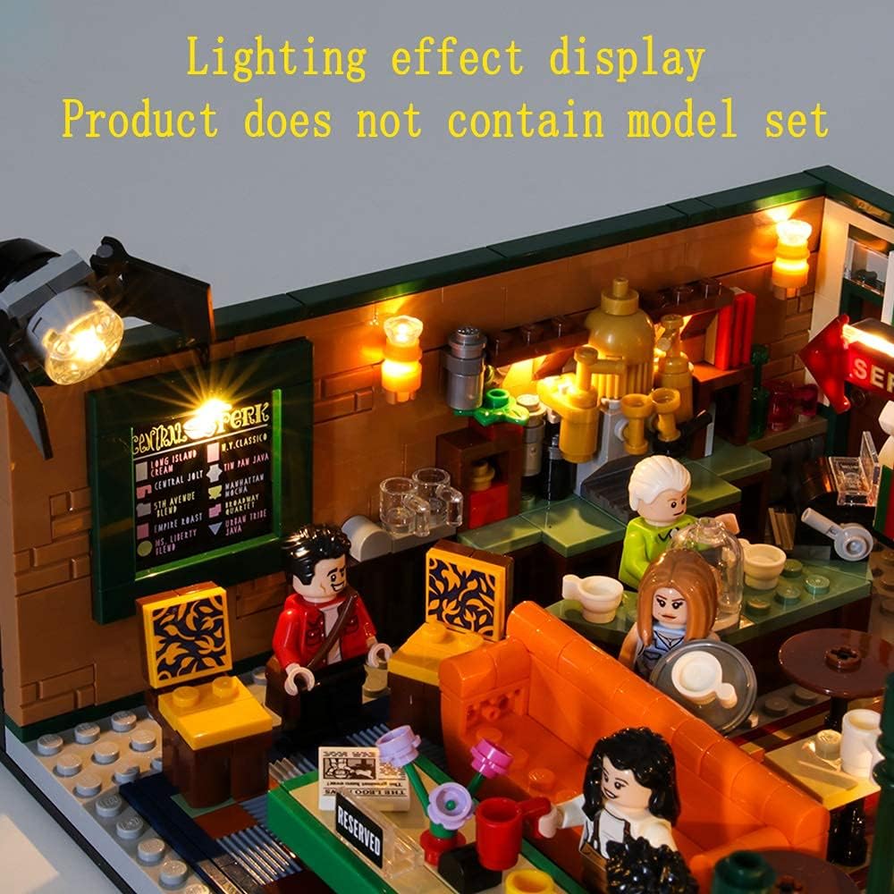 GEAMENT LED Licht-Set für Ideas Friends Central Perk Café - Kompatibel mit Lego 21319 Bausteinen (Mo