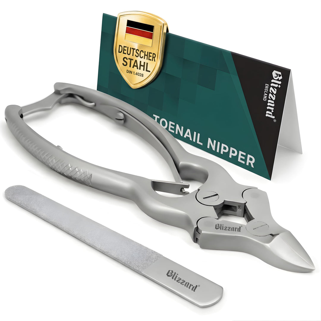 Blizzard Nagelzange für Fussnägel (15cm) - Professionelle Dicke &amp; Eingewachsene Zehennagelknipser -