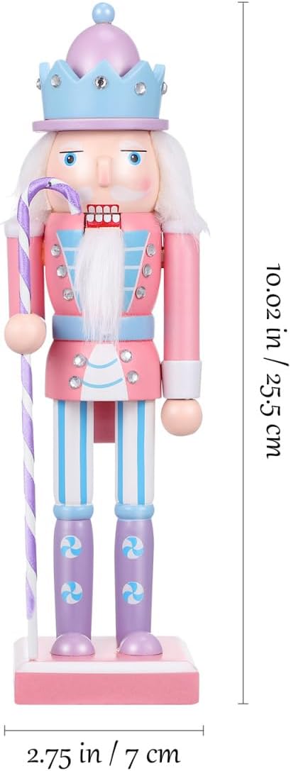 JECOMPRIS Weihnachts-Soldat-Nussknacker-Dekoration Holz 25 4 cm Nussknacker-Figur Weihnachtsdekorati