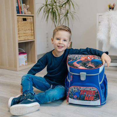 Familando Marvel Spiderman Schulranzen-Set 17tlg. Scooli Campus Fit Pro mit Sporttasche Schultüte 85