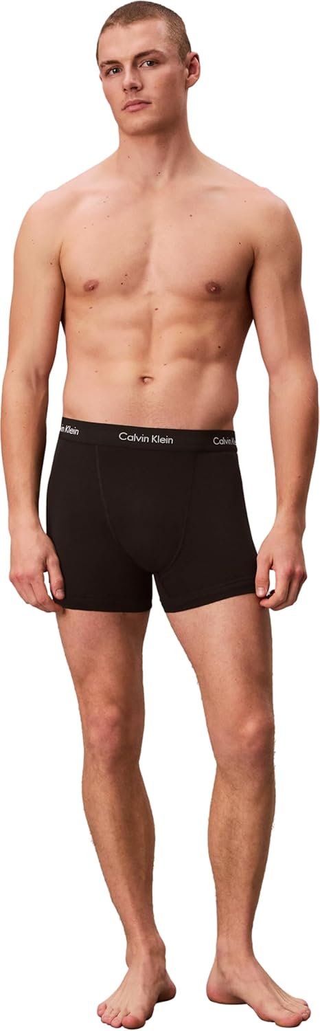 Calvin Klein 2P S/S Crew Neck Kurzarm T-Shirts Herren M Mehrfarbig (Black W. Black Wb Xwb), M Mehrfa