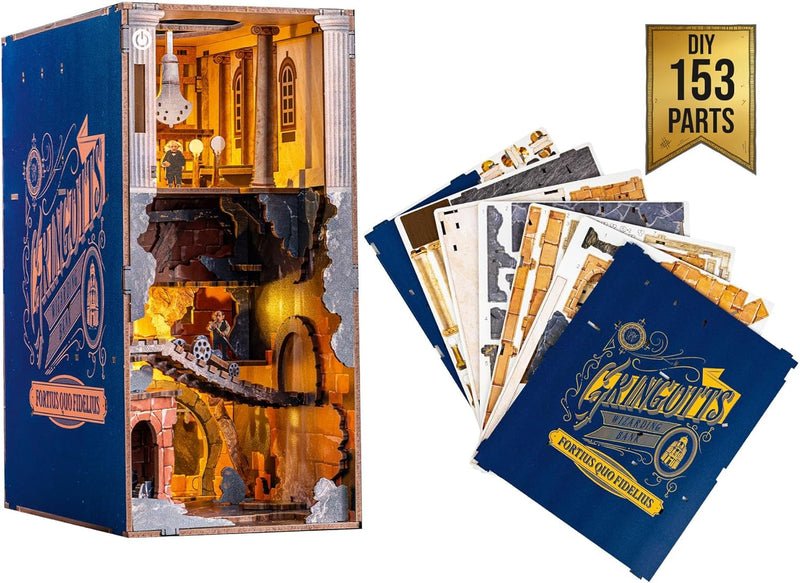 Revell Modellbausatz Tiny Adventures, Gringotts Bank Harry Potter, 3D Miniaturhaus, DIY Book Nook Ho