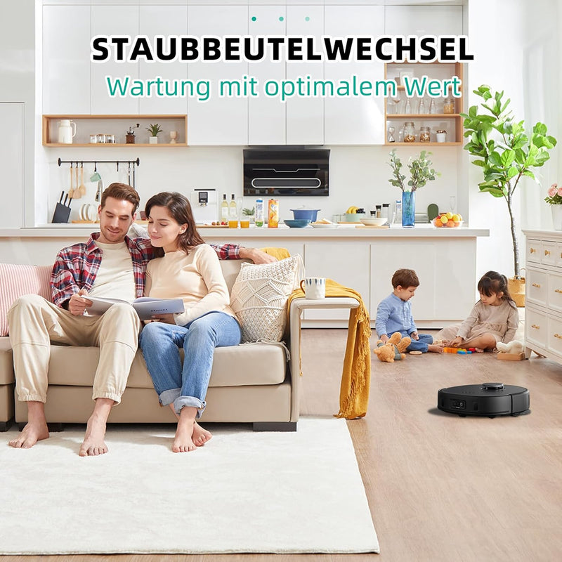 10 Stück Staubbeutel für Eufy Clean X8 Pro / X10 Pro Omni Roboter Staubsauger Selbstreinigungsstatio