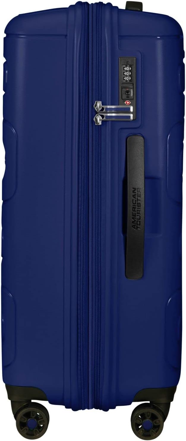 American Tourister Sunside - Spinner M Erweiterbar Koffer, 67.5 cm, 72.5/83.5 L, Blau (Dark Navy) Bl