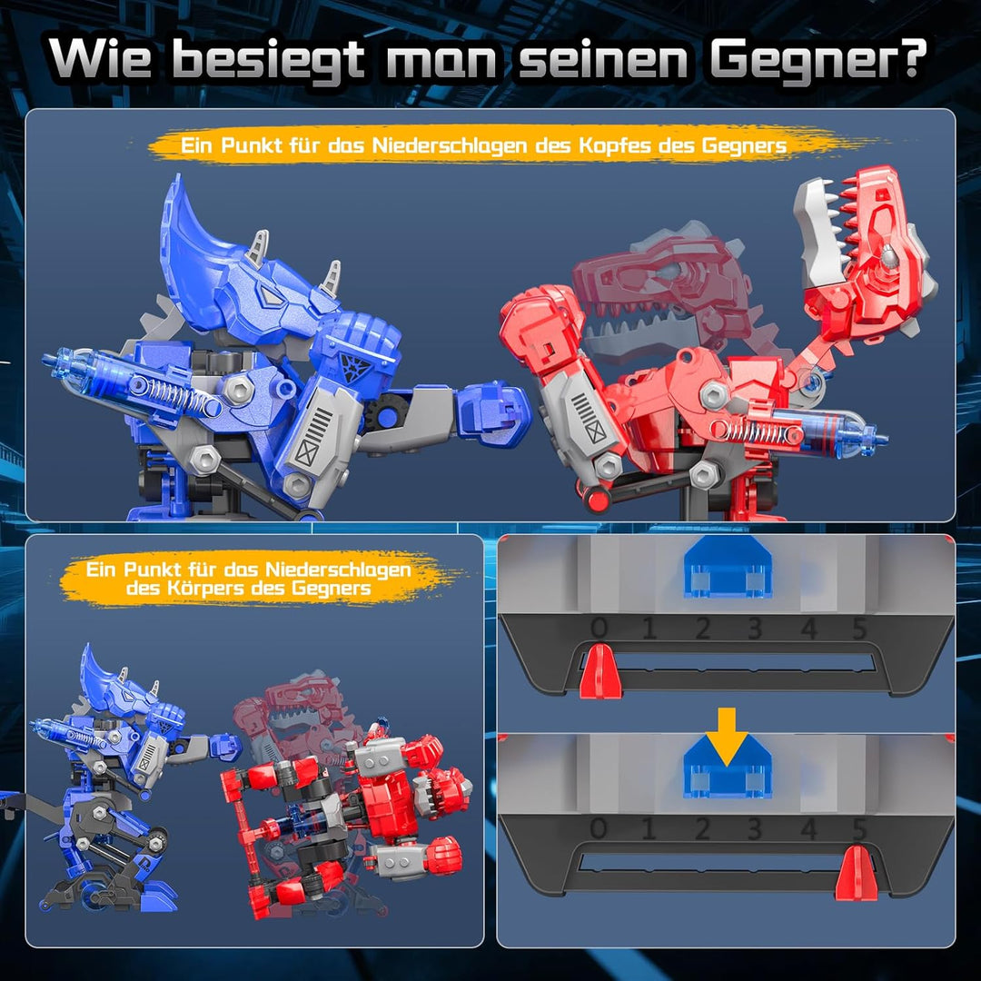 Experimente für Kinder ab 8 9 10 11 12 13 14, Bauen Sie Zwei Hydraulische Boxroboter Baukasten, Expe