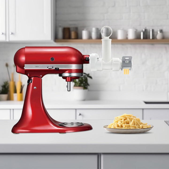 Nudelaufsatz für Kitchenaid Standmixer,Nudelroller Aufsatz mit 6 verschiedenen Formen von Nudelausla