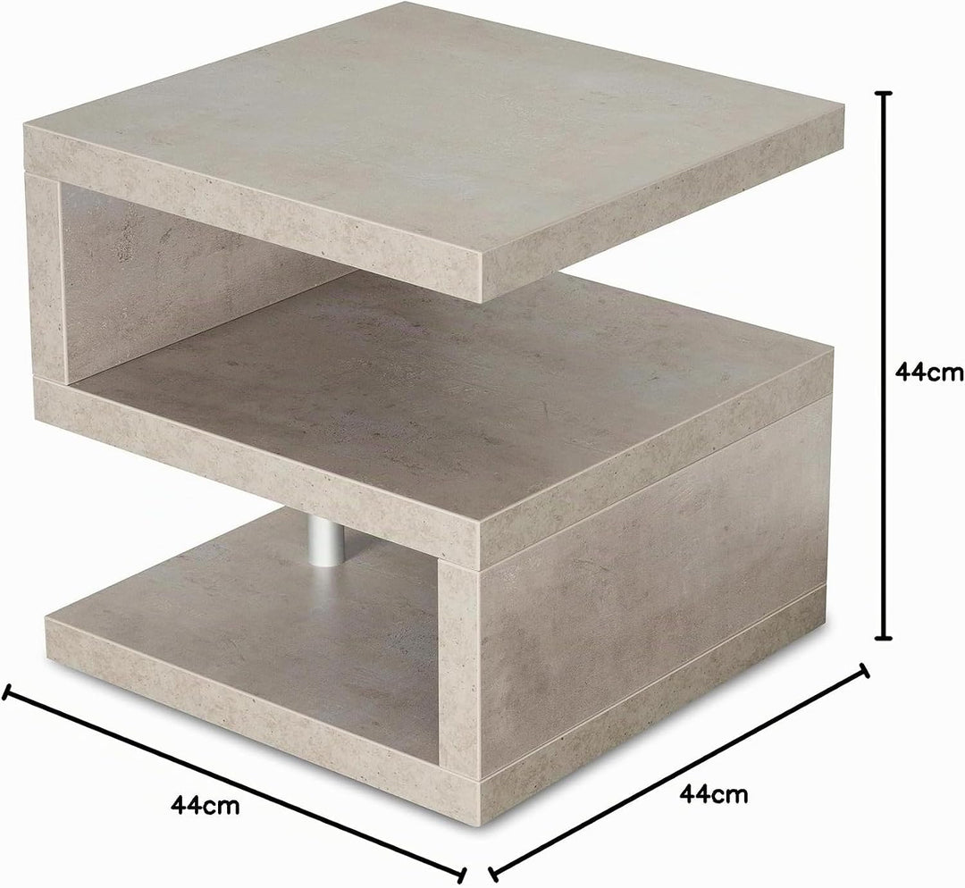 levandeo Couchtisch Sigi Betonoptik B x H x T: 44x44x44cm Grau Holz Beistelltisch Keine Montage fest