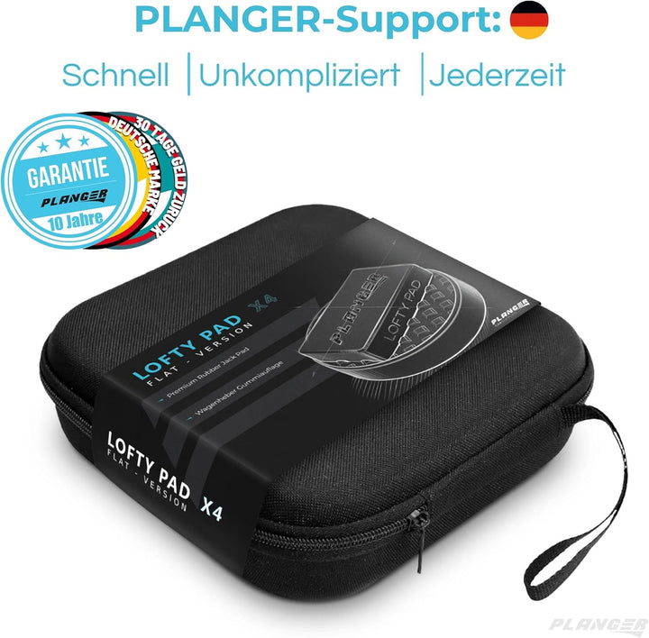 PLANGER® Wagenheber Gummiauflage - 4X Lofty PAD flach (für BMW, Mini & Opel) - Bruchsicher 3t LOFTY