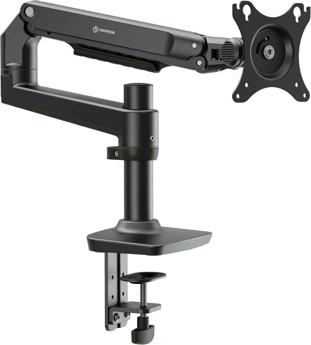 ONKRON Monitor Tischhalterung für 17-38 Zoll Bildschirme bis zu 11 kg, PC Monitor Halterung 1 Monito