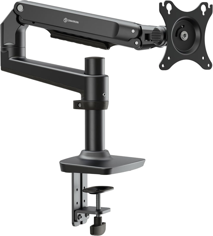 ONKRON Monitor Tischhalterung für 17-38 Zoll Bildschirme bis zu 11 kg, PC Monitor Halterung 1 Monito