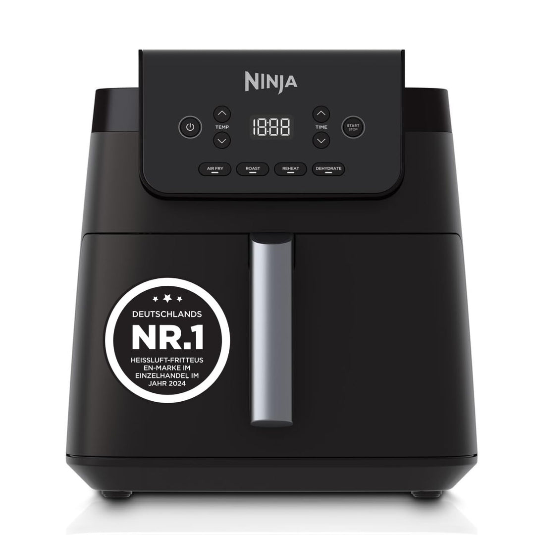 Ninja Heissluftfritteuse, 6,2 l, ohne Öl, grosse quadratische Schublade, Braten, Heissluftfrittieren