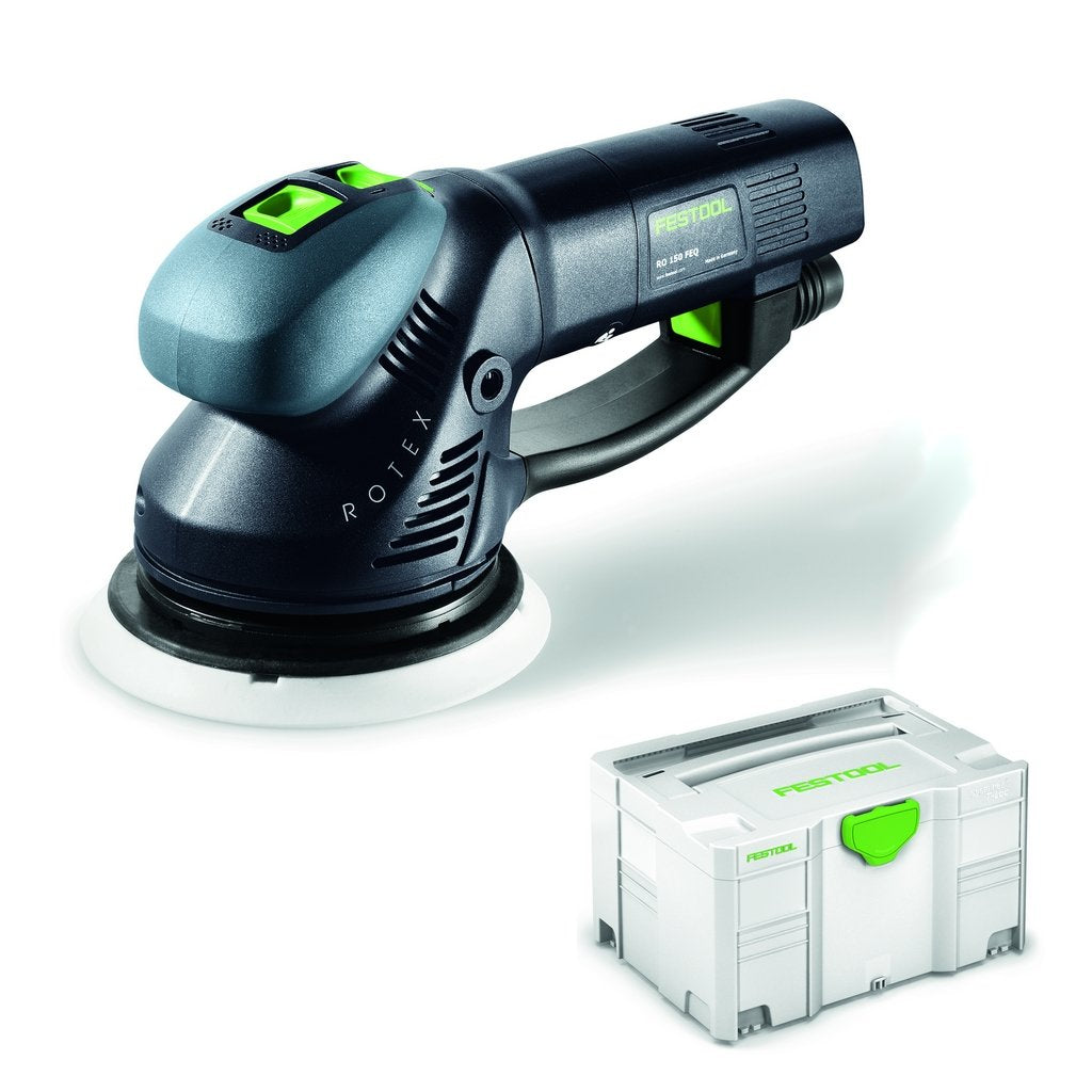 Festool Exzenterschleifer Rotex RO 150 FEQ-PLUS (230V, 3-in-1-Prinzip - Grob-, Feinschleifen, Polier