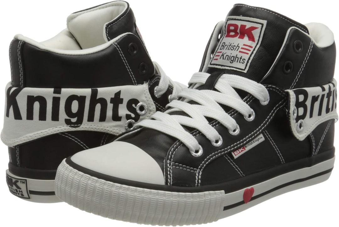 British Knights Mädchen Roco Sneaker 41 EU Black White, 41 EU Black White