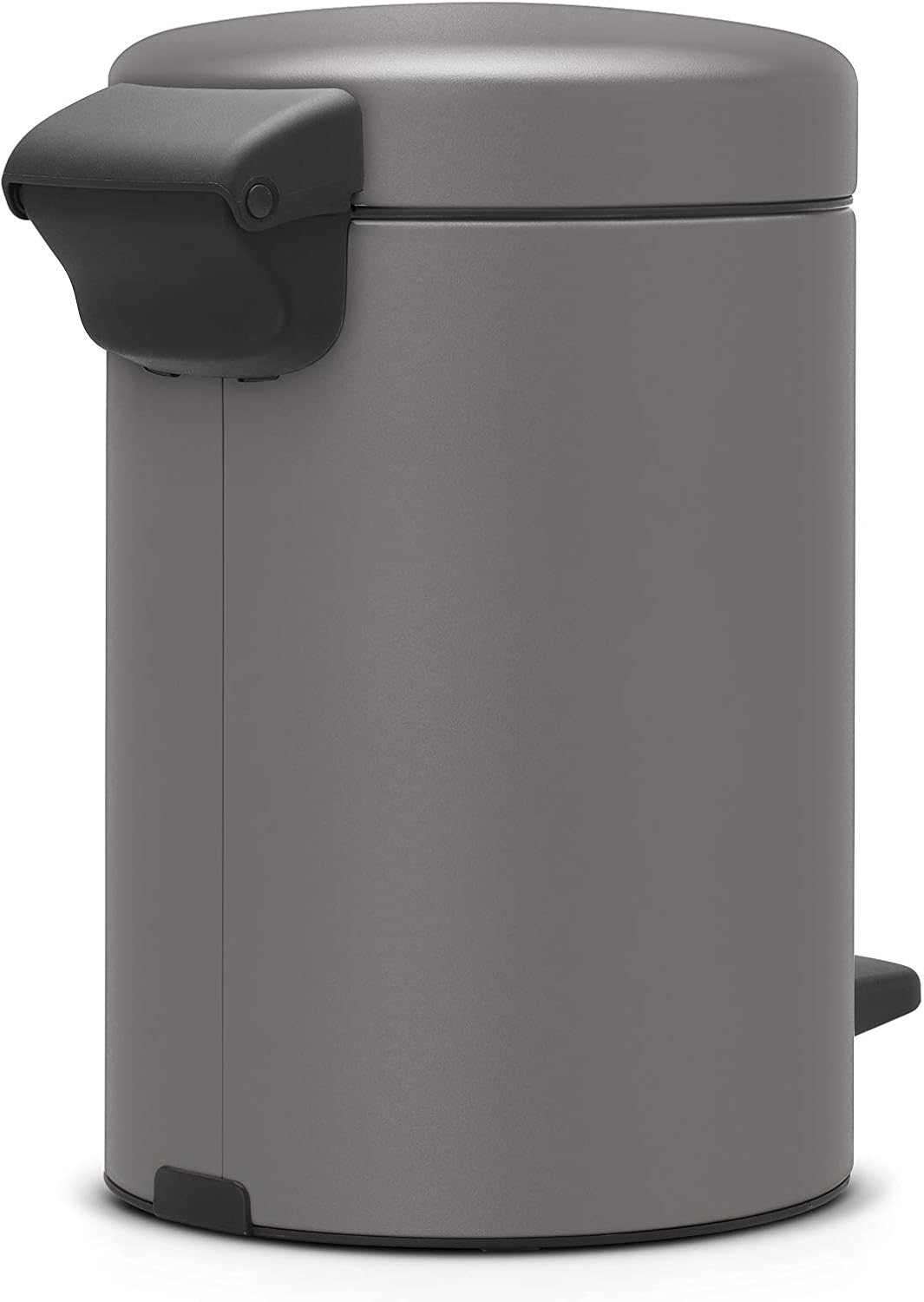 Brabantia Treteimer newIcon, 3L 3 Liter Mineral Concrete Grey, 3 Liter Mineral Concrete Grey