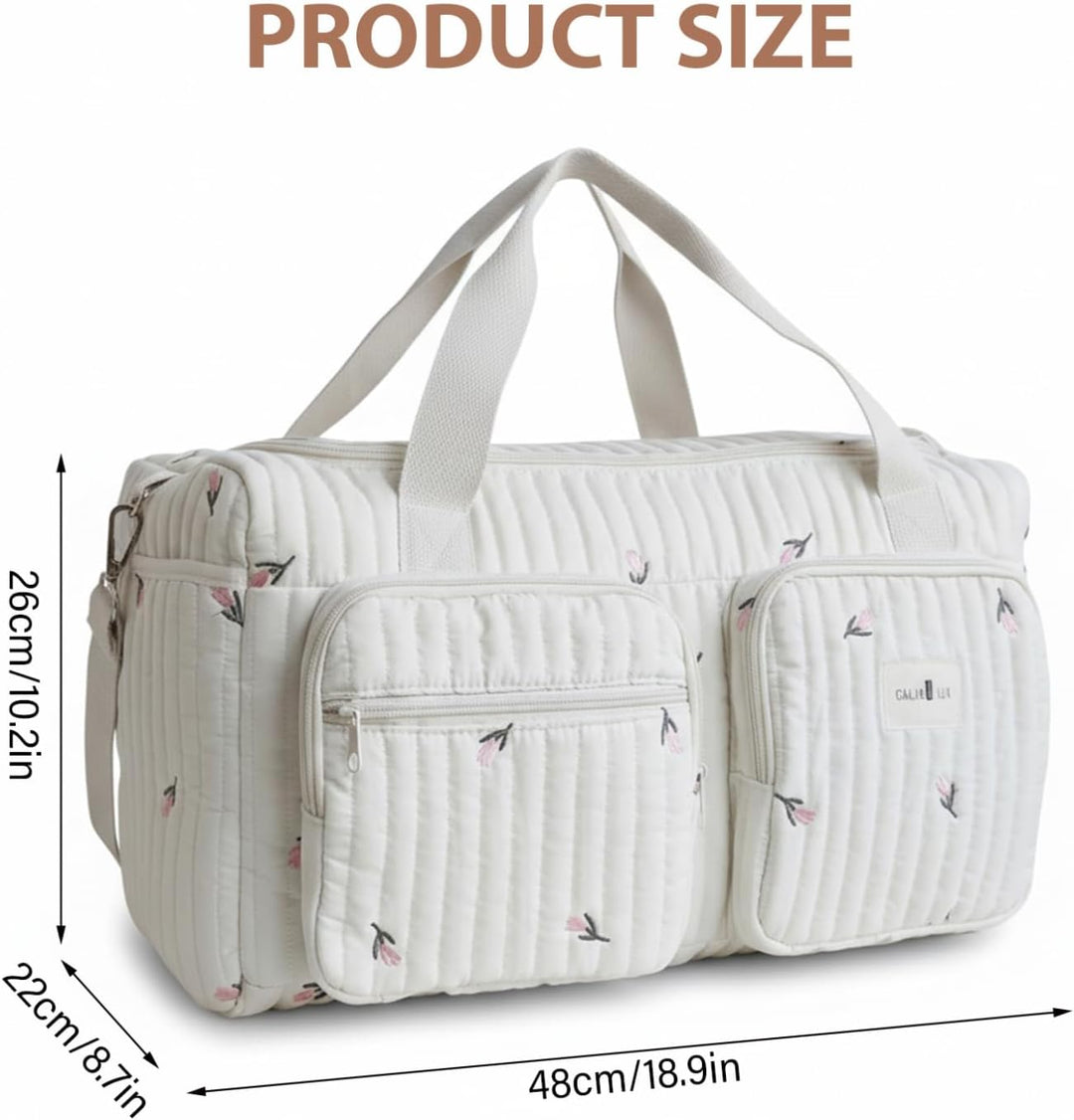 Baby-Wickeltaschen, gesteppte Wickeltasche mit grossem Fassungsvermögen und mehreren Reisetaschen fü