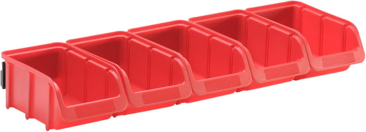 hünersdorff Set 1 x Kunststoffschiene, 5 x Grösse 2 rot Rot 5 x Grösse 2, Rot 5 x Grösse 2
