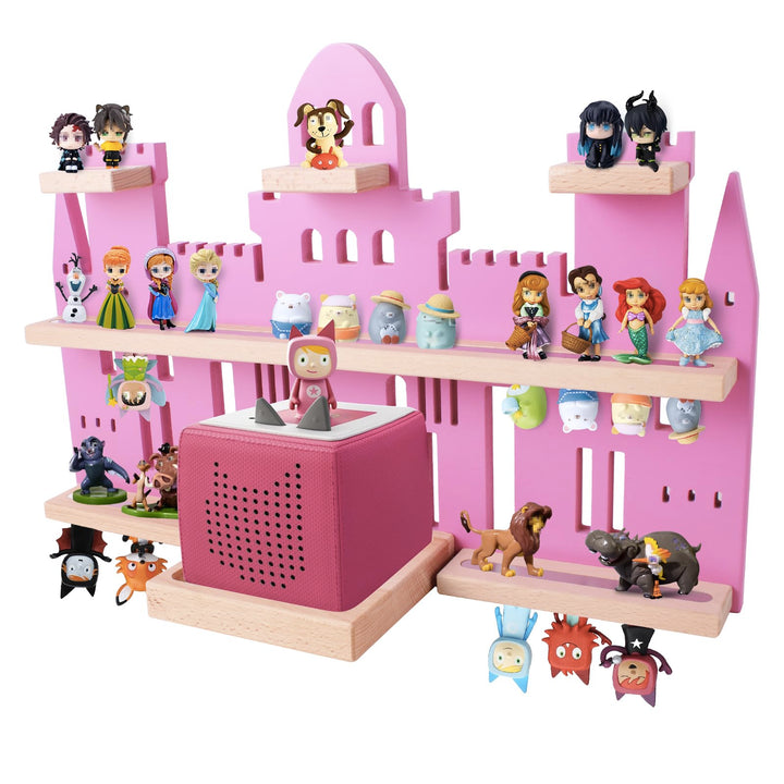 Givilio Tonie Regal Schloss für Toniebox, wandmontiertes Tonie-Regal-Set, Tonie-Figuren, Tonie-Aufbe