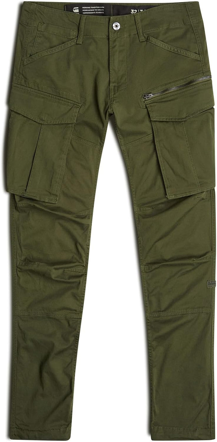 G-STAR RAW Herren Rovic Zip 3D Straight Tapered Hose 40W / 32L Grün (Dk Bronze Green 5126-6059), 40W