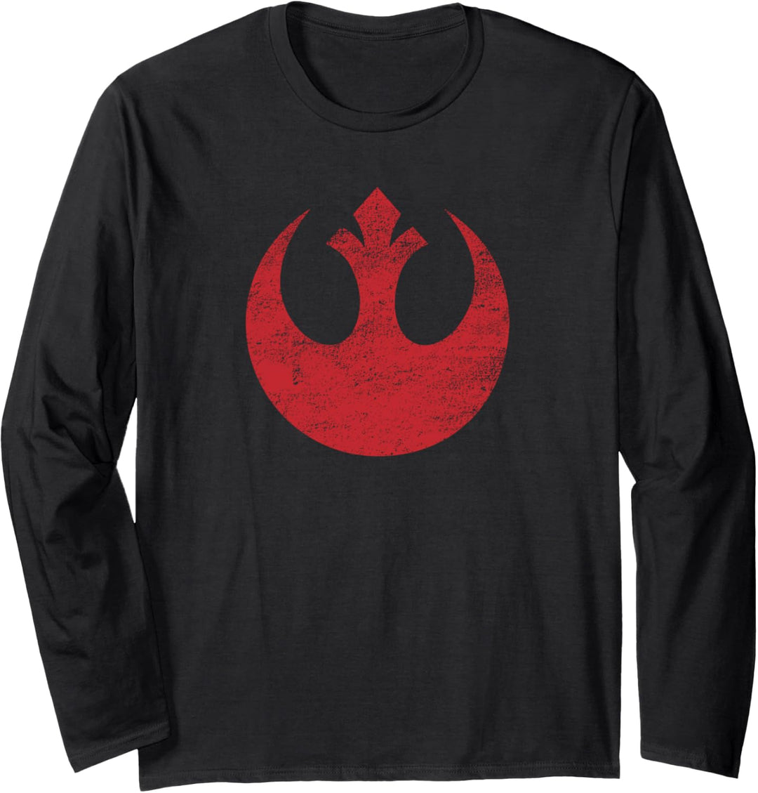 Star Wars Rebel Alliance Logo Weathered Dark Langarmshirt
