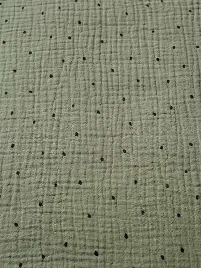 VERTBAUDET Dinosaurus-Schlafsack ohne Ärmel, Baumwoll-Gaze, Khaki, 6/18 Monate Grün 6/18M, Grün 6/18