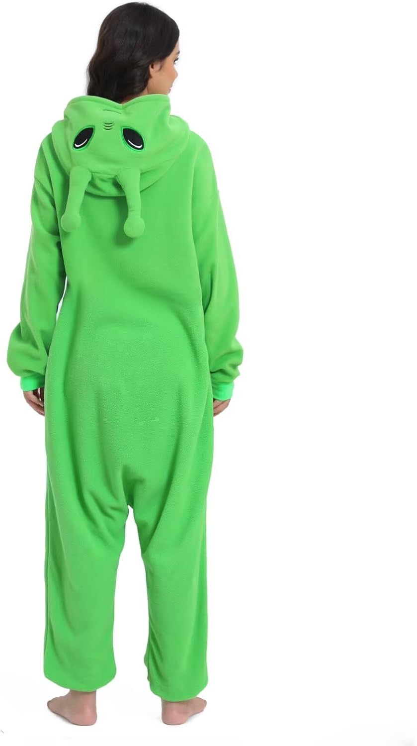 Tier Onesie Karneval Halloween Kostüm Cosplay Schlafanzüge Erwachsene M Zip Ausländer, M Zip Ausländ