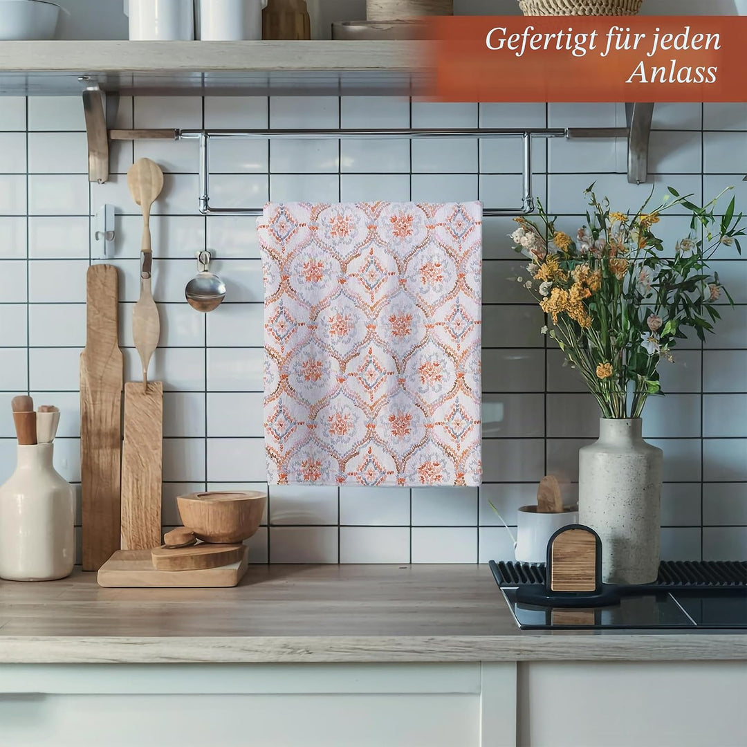 Maison d'Hermine Küchenhandtücher 3er-Set 100% Baumwolle 70 cm x 50 cm Wiederverwendbare Geschirrtüc