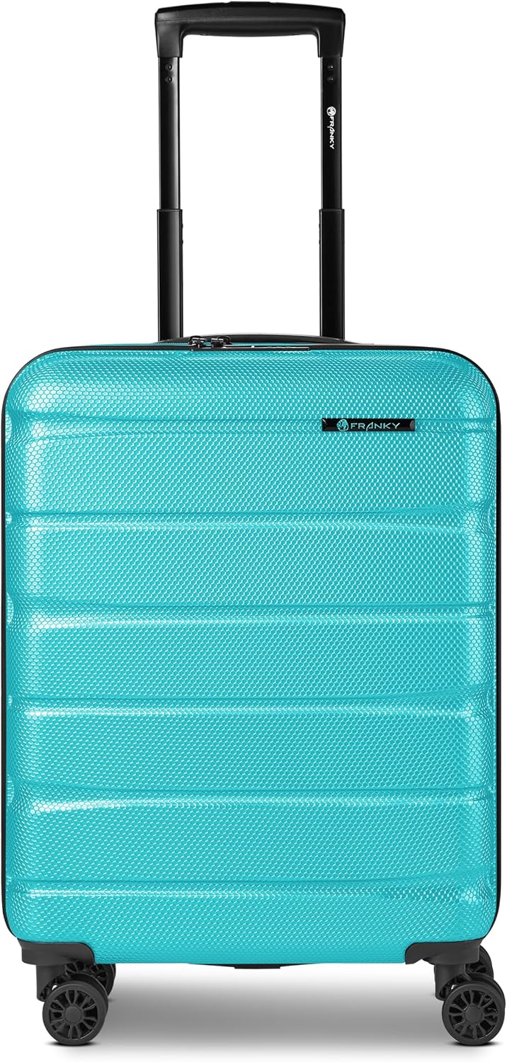 Franky Munich 4.0 Handgepäck Koffer | Hartschalen Trolley mit 4 Rollen, TSA-Zahlenschloss, Arretierb
