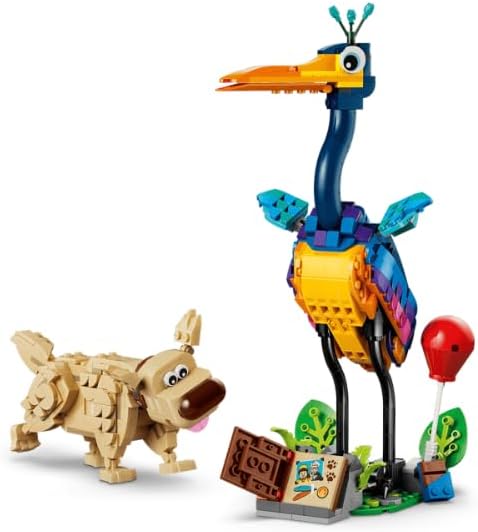 LEGO ǀ Disney and Pixar Kevin und Dug - Spielzeug Golden Retriever Hund & exotischer Vogel - DIY Dek