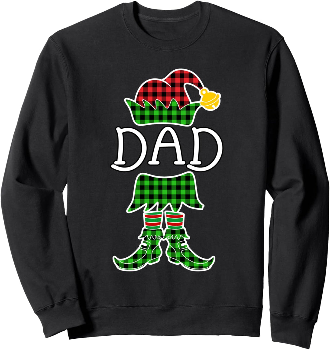 Cute Family Pictures Elf Christmas Outfit Name Dad Sweatshirt